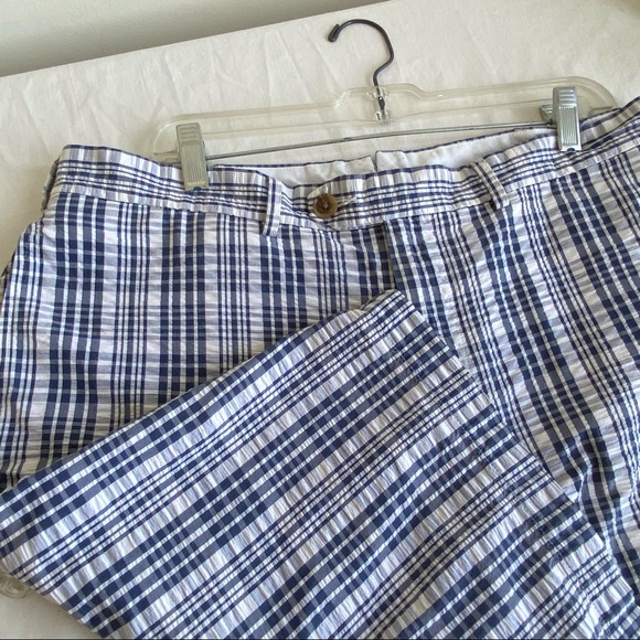 Land's End Plaid Seersucker Shorts - Picture 5 of 9